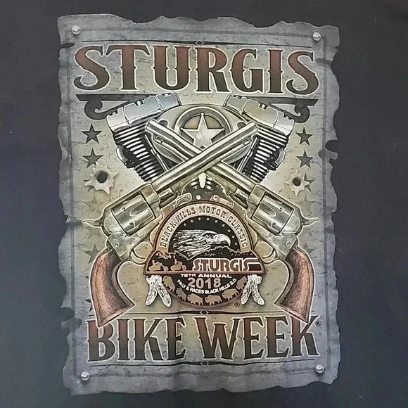 T shirt 👕 STURGIS BIKE WEEK size 2XL NEW WITH TAGS - Picture 7 of 8